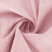 Megtakarítás Plusz méretű ing női pamut ing női szabadidős egyszínű gomb ing Kerek nyakú laza blúz Hosszú ujjú munka