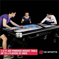 Sport Titan 7.5 'Air Powered Hockey Table, felső gólszerző, fekete ezüst