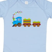 Inktastic színes játék vonat ajándék kisfiú vagy kislány Body