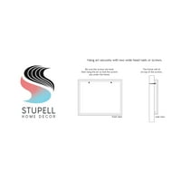 Stupell Industries A Christmas IS GNOMING ünnepi mintázat grafikus művészet fekete keretes művészet nyomtatott fali