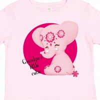 Inktastic Nagypapa kis cuki rózsaszín elefánt Aditi ajándék kisgyermek fiú lány póló