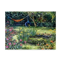 Védjegy képzőművészet 'Nyári kert' vászon művészet Tilly Willis