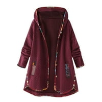 Miayilima molett női kabát kabátok kabát kabátok Női Alkalmi felsők téli Őszi Hosszú ujjú nyak kötött CoatRed 3XL