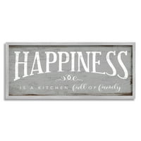 A Stupell Industries boldogság egy teljes konyhai kifejezés, a bajba jutott festék, 30, Daphne Polselli tervezése