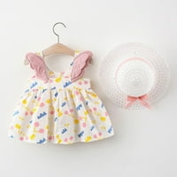 TRAExpress nyári ruha cseresznye pöttyös aranyos kislány ruhák kisgyermek lány ruhák pamut angyal szárnyak év születésnapi