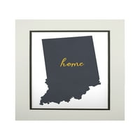Indiana, Otthon állam, szürke, képben látható, fehér, Lámpás, sajtó, Artwork