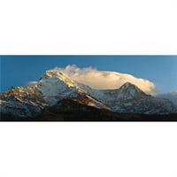 Hófödte Hegyek Hiunchuli Annapurna Tartomány Himalája Nepál Poszter Nyomtatás, 9