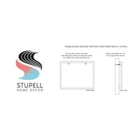 Stupell Industries a tenger alatt oktatási ábécé Sea Life Learning Grafikai Galéria csomagolt vászon nyomtatás fal