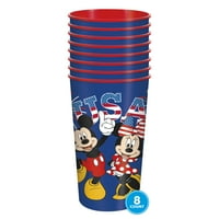 Hazafias Minnie és Mickey Mouse Plastic 22oz csésze, 8 CT