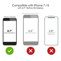 DistinctInk tiszta Ütésálló hibrid tok iPhone SE 4.7 képernyő TPU lökhárító akril hátsó Edzett üveg képernyővédő -