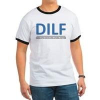 CafePress-DILF DBLUEBLK póló - pamut gyűrűs póló