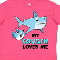 Inktastic unokatestvérem szeret aranyos cápák ajándék kisgyermek fiú vagy kisgyermek lány póló