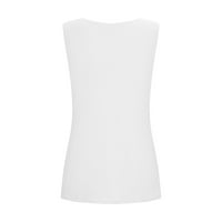 hanxiulin női ujjatlan laza gofri mellény póló női nyári camisole tartály felsők blúz fehér l