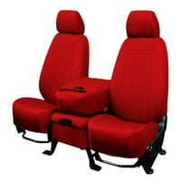 CalTrend első vödrök NeoSupreme üléshuzatok-Nissan LEAF-NS391-02NA piros betét és berendezés