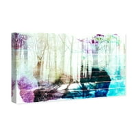 Wynwood Studio természet és táj Wall Art vászon nyomatok 'Musk Forest' erdei tájak-lila, fehér
