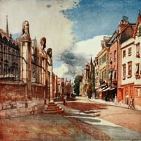 Oxford Broad Street látszó nyugati Poszter Nyomtatás John Fulleylove