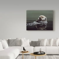 Védjegy Képzőművészet „Just Resting Sea Otter” vászon művészete, Ron Parker