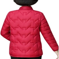 Calzi Egyszínű kabátok Női meleg kabát könnyű sima megvastagodott kabát hosszú ujjú felsőruházat Puffer kabátok zsebekkel