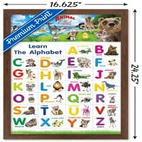 Állati Klub-betűk ABC fali poszter, 14.725 22.375