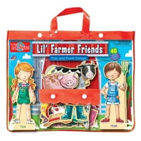 S. Shure Lil 'Farmer barátai Fran és Frank Farmer fa mágneses öltözködések
