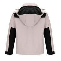 Homadles téli kabátok férfiaknak Zip Alkalmi kapucnis rózsaszín Méret M