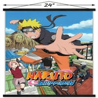 Naruto Shippuden-Ugrás fali poszter mágneses kerettel, 22.375 34