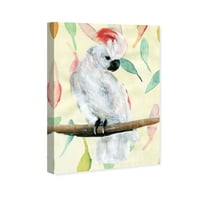 Wynwood Studio Animals Wall Art vászon nyomatok 'Trópusi kakatoo' madarak - sárga, fehér