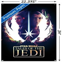Csillagok háborúja: A Jedi meséi-egy lapos Falplakát Pushpins - szel, 22.375 34
